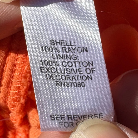 SOLD ELSEWHERE Versona orange sleeveless floral patterned maxidress / XL / EUC - Picture 4 of 12